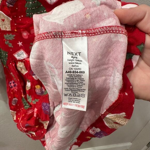 Next Red Christmas Long Sleeve Dress - Picture 6 of 6